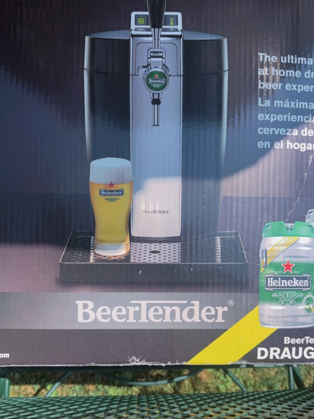 BeerTender Heineken Home Draught Tap - Silver and Black